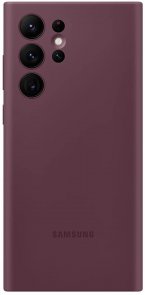 Чохол Samsung for Galaxy S22 Ultra - Silicone Cover Burgundy (EF-PS908TEEGRU)