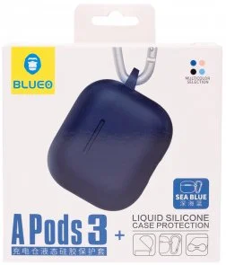 Фото: Чохол Blueo for AirPods 3gen - Silicone Case Sea Blue № 4 | KTC