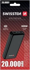 Фото: Батарея універсальна SWISSTEN WORX POWER BANK 20000mAh Black № 3 | KTC