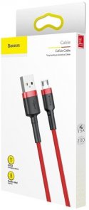 Кабель Baseus Cafule 1.5A AM / Micro USB 2m Red/Red (CAMKLF-C09)