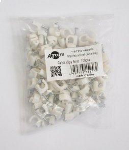 Організатор кабеля ATcom 6mm 100psc White (15256)