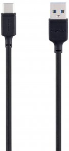 Кабель Momax Zero DA16D Silicone AM / Type-C 1m Black