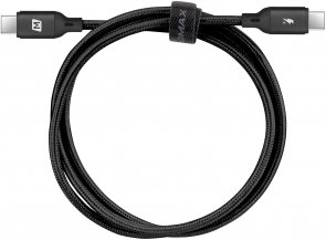 Кабель Momax Braided DC19D 100W Nylon Type-C / Type-C 1.2m Black