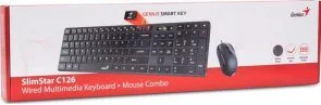 Фото: Комплект клавіатура+миша Genius C-126 SlimStar Black (31330007407) № 6 | KTC