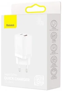Фото: Зарядний пристрій Baseus Super Si Pro 30W White (CCSUPP-E02) № 4 | KTC