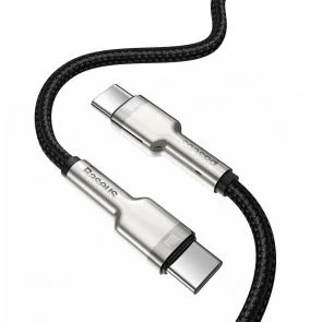 Фото: Кабель Baseus Cafule Metal 100W CM / CM 1m Black (CATJK-C01) № 4 | KTC