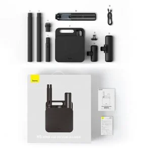 Фото: Ручний бездротовий пилосос Baseus H5 Home Use Vacuum Cleaner Black (VCSS000101) № 9 | KTC