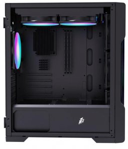 Корпус 1stPlayer T3-4F1-BK Black with window