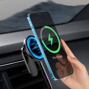 Кріплення для мобільного телефону Baseus Big Energy Car Mount Wireless Charger Black (WXJN-01)