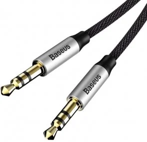 Фото: Кабель Baseus Yiven M30 Jack 3.5mm / Jack 3.5mm 1.5m Silver/Black (CAM30-CS1) № 2 | KTC