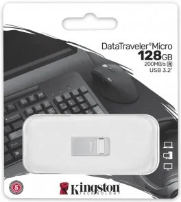 Фото: Флешка USB Kingston DataTraveler micro 128GB (DTMC3G2/128GB) № 3 | KTC