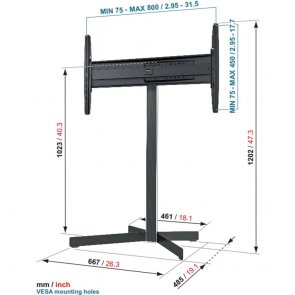 Кронштейн Vogels EFF 8330 Black (8383300)