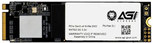 Фото: SSD-накопичувач AGI AI198 2280 PCIe Gen 3x4 256GB (AGI256G16AI198) № 2 | KTC