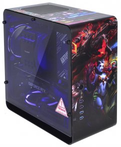 Корпус QUBE Eagle Dota 2 QueenLeoricDoom Black with window (QBX3M_WBNU3PD2Q)