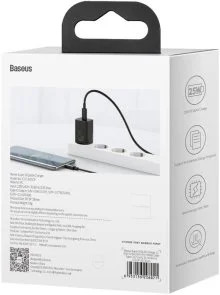 Фото: Зарядний пристрій Baseus Super Si Quick Charger 25W Black (CCSP020101) № 4 | KTC