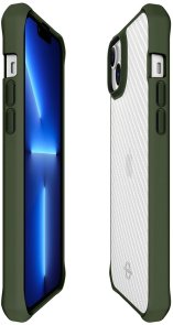Чохол iTSkins for iPhone 14 Plus HYBRID R TEK Olive Green and Transparent (AP4R-HBTEK-KATR)