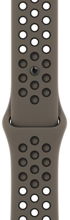 Ремінець Apple for Apple Watch 45mm - Nike Sport Band Olive Grey/Black (MPH73)