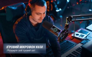 Мікрофон Fifine K658 USB Black