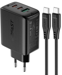Зарядний пристрій Acefast A13 PD65W Black (AFA13B)