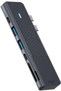 Фото: USB-хаб Rapoo 7-in-2 USB-C Multiport Adapter UCM-2003 Black № 2 | KTC