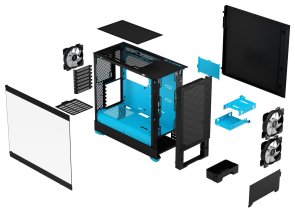 Корпус FRACTAL DESIGN Pop Air RGB Cyan with window (FD-C-POR1A-02)