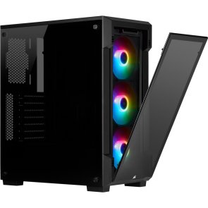 Корпус Corsair iCUE 220T RGB Tempered Glass Black with window (CC-9011190-WW)