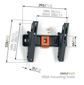 Фото: Кронштейн Vogels TVM 1213 Black (1812130) № 4 | KTC