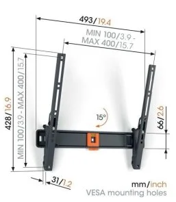 Фото: Кронштейн Vogels TVM 1413 Black (1814130) № 4 | KTC