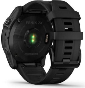 Смарт годинник Garmin Fenix 7X Sapphire Solar Black DLC Titanium with Black Band (010-02541-22)