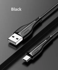 Фото: Кабель Usams US-SJ373 U38 2A AM / Micro USB 1m Black (SJ373USB01) № 4 | KTC