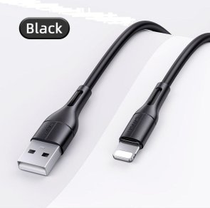 Кабель Usams US-SJ500 U68 2A AM / Lightning 1m Black (SJ500USB01)