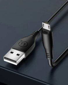 Кабель Usams US-SJ268 U18 2A AM / MicroB 1m Black (SJ268USB01)