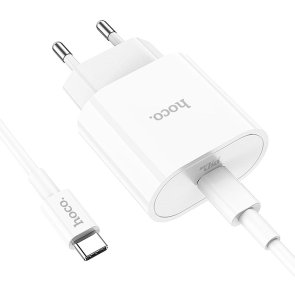 Зарядний пристрій Hoco C94A Metro 20W with Type-C cable (C94A White Type-C)