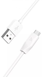 Кабель Hoco X1 AM / Micro USB 1m White (x1_Micro_White)