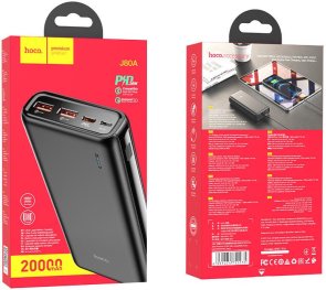  Батарея універсальна Hoco J80A 20000mAh 22.5W Black (6931474750235)