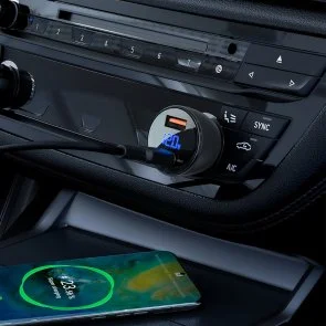 Фото: Автомобільний зарядний пристрій Acefast B6 63W Black (AFB6B) № 5 | KTC