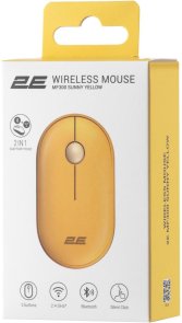 Миша 2E MF300 Silent Wireless Sunny Yellow (2E-MF300WYW)