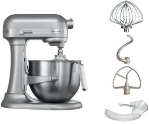 Планетарний міксер KitchenAid Mixer bowl-lift 6.9L - Heavy Duty 5KSM7591X Silver (5KSM7591XESL)