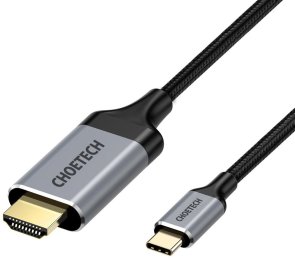 Кабель Choetech CH0021 Type-C / HDMI 1.8m Black (CH0021-BK)