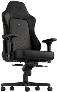 Крісло Noblechairs Hero PU AL Black/Gold (GAGC-116)