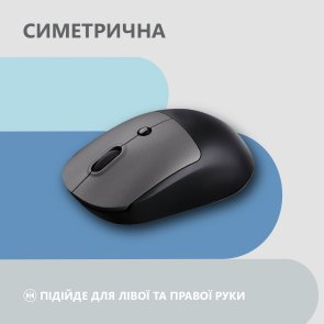 Миша 2E MF218 Silent WL BT Black/Gray (2E-MF218WBG)