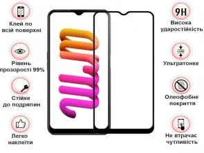 Фото: Захисне скло BeCover for Realme C30/C30s/C33 - Black (708568) № 3 | KTC
