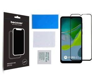 Фото: Захисне скло BeCover 3D for Motorola E13 - Black (708843) № 2 | KTC