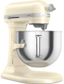 Фото: Планетарний міксер KitchenAid Mixer Bowl-Lift 6.6L - Artisan 5KSM70SHX Creamy (5KSM70SHXEAC) № 3 | KTC
