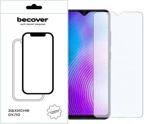 Фото: Захисне скло BeCover for Tecno Pop 7 BF6 - Crystal Clear Glass (709265) № 3 | KTC