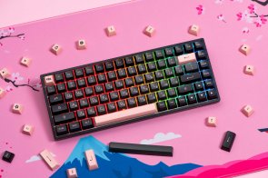 Клавіатура Akko 3084B Plus 84Key CS Jelly Purple Switches RGB ENG/UKR Black/Pink (6925758617345)