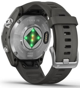 Смарт годинник Garmin Fenix 7S Pro Solar Silver with Graphite Band (010-02776-01)