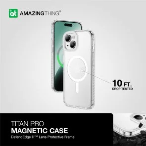 Фото: Чохол AMAZINGthing for iPhone 15 - Titan Pro Case MagSafe Clear (IP156.1TMCL) № 4 | KTC