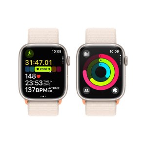 Смарт годинник Apple Watch Series 9 GPS 45mm Starlight Aluminium Case with Starlight Sport Loop (MR983)