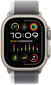 Ремінець Apple for Apple Watch 49mm - Trail Loop Green/Gray - S/M (MT5Y3)